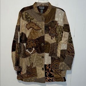 Indigo Moon Vintage Patchwork Jacket NWT HU